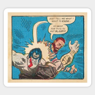 The Stranger - God of War fan art Comic panel fan art Sticker